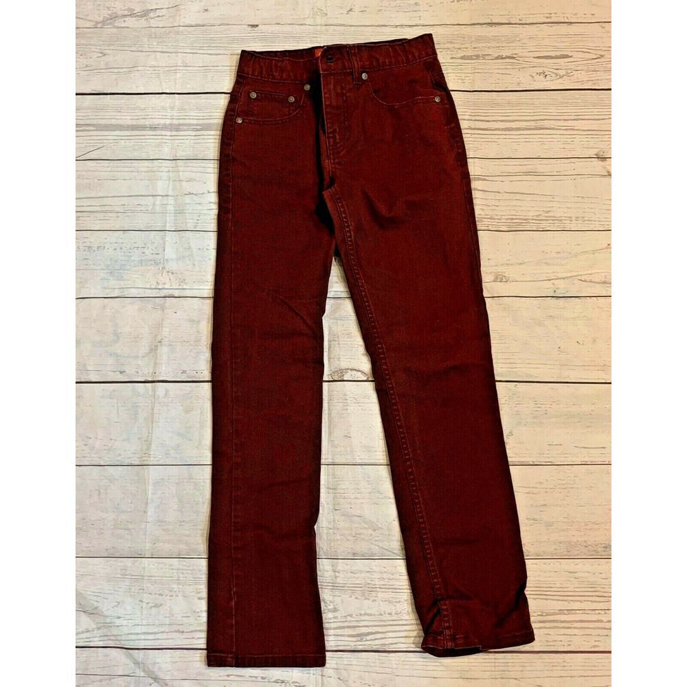 Arizona Jean Co. Girls Skinny Maroon Jeans Size 12